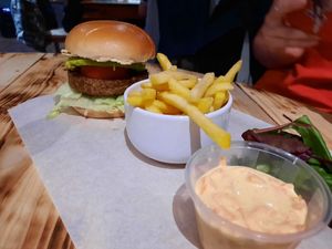 Delicious burger 🍔 at Timmy's Bar & Kitchen in Carlisle