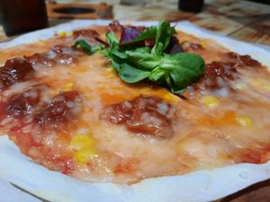 BBQ Jackfruit Pizza at Timmy's Bar & Kitchen in Carlisle