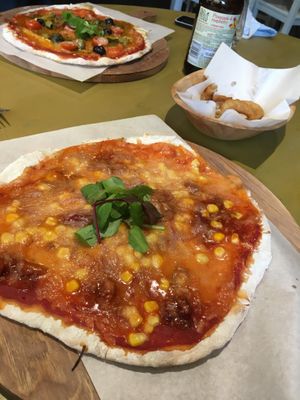 BBQ jackfruit pizza  at Timmy's Bar & Kitchen in Carlisle