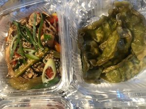 vegan soba and gyoza at Otoki in Celje