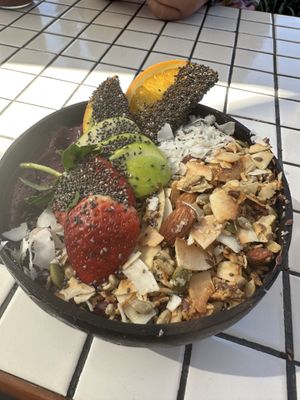Açaí bowl  at Papaya in Lennox Head