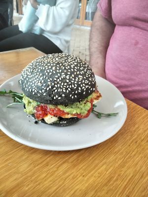 Halloumi Burger at Papaya in Lennox Head