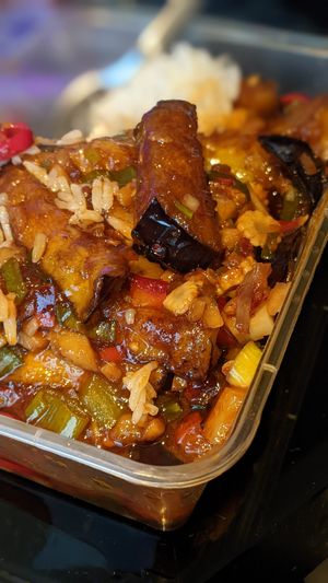 Vegan aubergines at China! in Stockholm