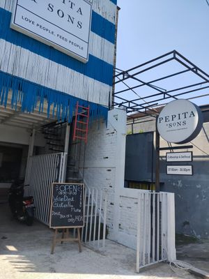 Outside at Pepita and Sons in Kuta