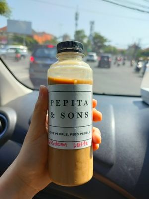Wisdom latte at Pepita and Sons in Kuta