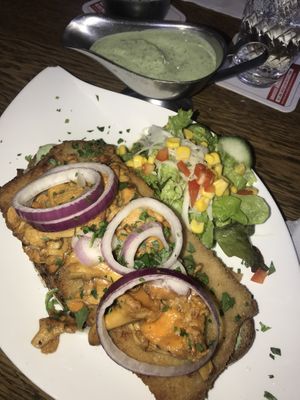 Vegane Schnitzel Stulle  at Zum Eichkatzerl in Frankfurt