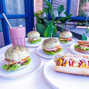 Burgers, Hotdog, & Sanga at Kindred Cafe in Davao City
