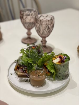 Fresh spring rolls w sauce  at Kindred Cafe in Davao City