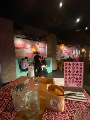 Inside at Vegan Junk Food Bar - El Born in Barcelona