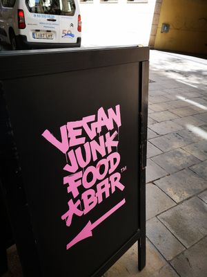 Entrance at Vegan Junk Food Bar - El Born in Barcelona