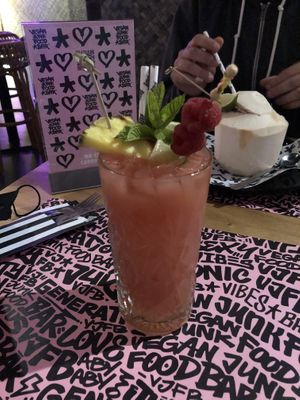 Coctel tequila at Vegan Junk Food Bar - El Born in Barcelona