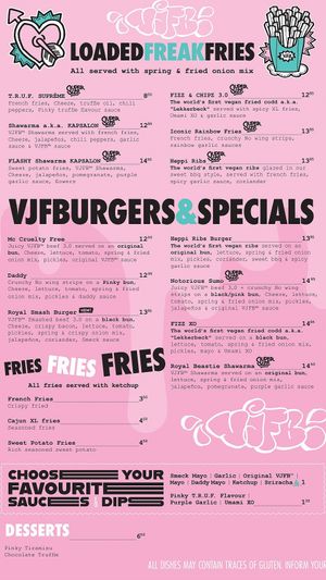 Menu 2nd part (May 2021) at Vegan Junk Food Bar - El Born in Barcelona