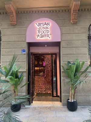 Can’t miss it! at Vegan Junk Food Bar - El Born in Barcelona