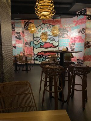 Inside at Vegan Junk Food Bar - El Born in Barcelona