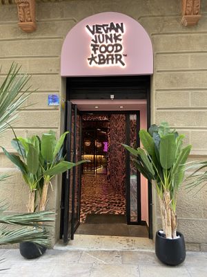Outside at Vegan Junk Food Bar - El Born in Barcelona