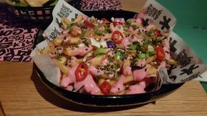 Truffle loaded fries at Vegan Junk Food Bar - El Born in Barcelona