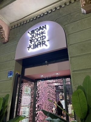 Entrance  at Vegan Junk Food Bar - El Born in Barcelona