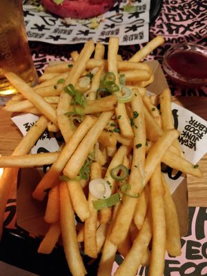 French fries at Vegan Junk Food Bar - El Born in Barcelona