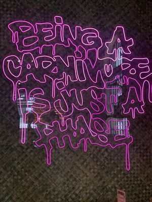 “Being a carnivore is just a phase' at Vegan Junk Food Bar - El Born in Barcelona