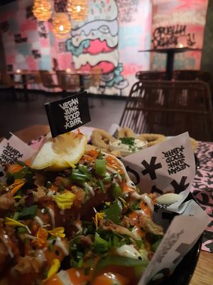 Fish and Chips at Vegan Junk Food Bar - El Born in Barcelona