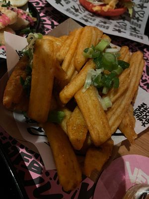 Cajun XL Fries at Vegan Junk Food Bar - El Born in Barcelona