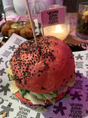 daddy burger at Vegan Junk Food Bar - El Born in Barcelona