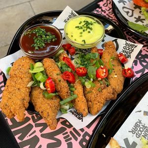 Chicken wings 😍 at Vegan Junk Food Bar - El Born in Barcelona