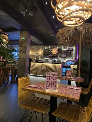 Bar and more interior at Vegan Junk Food Bar - El Born in Barcelona