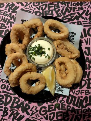 Calamares at Vegan Junk Food Bar - El Born in Barcelona
