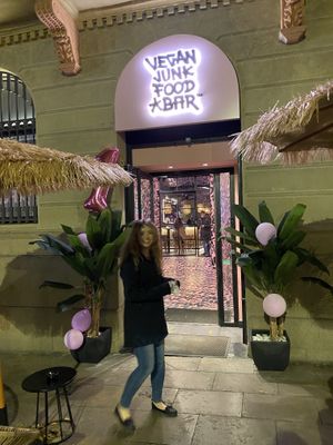 Entrance at Vegan Junk Food Bar - El Born in Barcelona