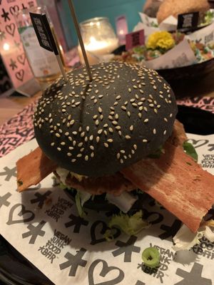 Royal smash at Vegan Junk Food Bar - El Born in Barcelona