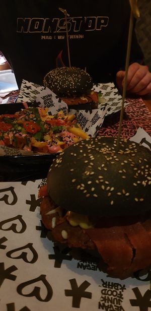 Royal Smash Burger at Vegan Junk Food Bar - El Born in Barcelona