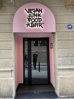 Entrance  at Vegan Junk Food Bar - El Born in Barcelona