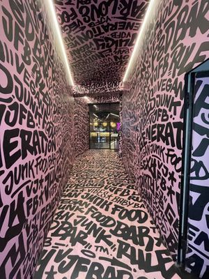 Inside  at Vegan Junk Food Bar - El Born in Barcelona