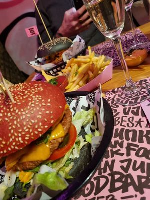 Go for the Notourious Sumo Burger. at Vegan Junk Food Bar - El Born in Barcelona