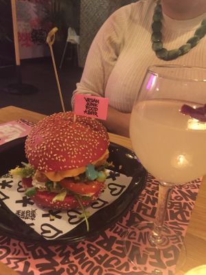 Daddy Burger at Vegan Junk Food Bar - El Born in Barcelona