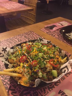 Shawarma a.k.a. KAPSALON at Vegan Junk Food Bar - El Born in Barcelona