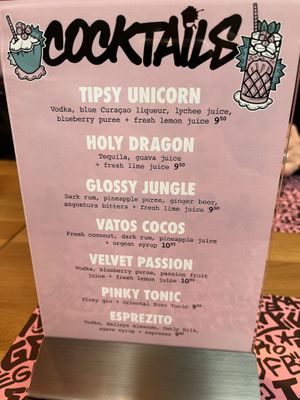 Lots of Cocktails   at Vegan Junk Food Bar - El Born in Barcelona