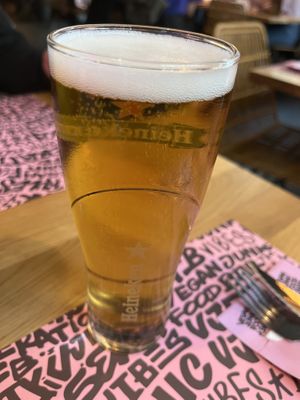 Beer  at Vegan Junk Food Bar - El Born in Barcelona