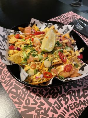 Nachos at Vegan Junk Food Bar - El Born in Barcelona