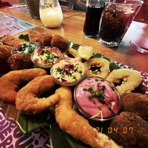 Platter   at Vegan Junk Food Bar - El Born in Barcelona
