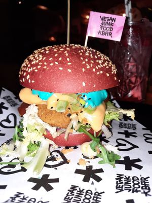 Daddy Burger at Vegan Junk Food Bar - El Born in Barcelona
