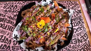 Sweet potato schwarma at Vegan Junk Food Bar - El Born in Barcelona