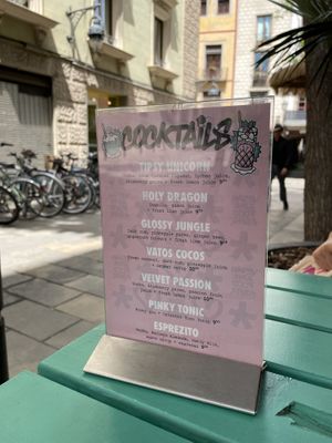 Carta  at Vegan Junk Food Bar - El Born in Barcelona