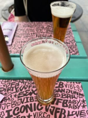 Expensive beers  at Vegan Junk Food Bar - El Born in Barcelona