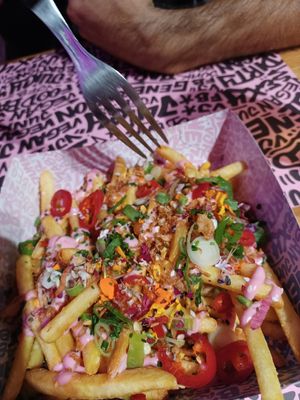 Patatas trufadas at Vegan Junk Food Bar - El Born in Barcelona