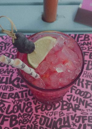 Mocktail  at Vegan Junk Food Bar - El Born in Barcelona