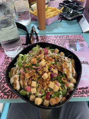 Cesar salad 🥗  at Vegan Junk Food Bar - El Born in Barcelona