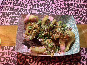 Kalamariz Ringz  at Vegan Junk Food Bar - El Born in Barcelona