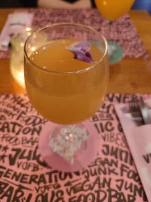 Pear sichuan pepper lemonade!! at Vegan Junk Food Bar - El Born in Barcelona